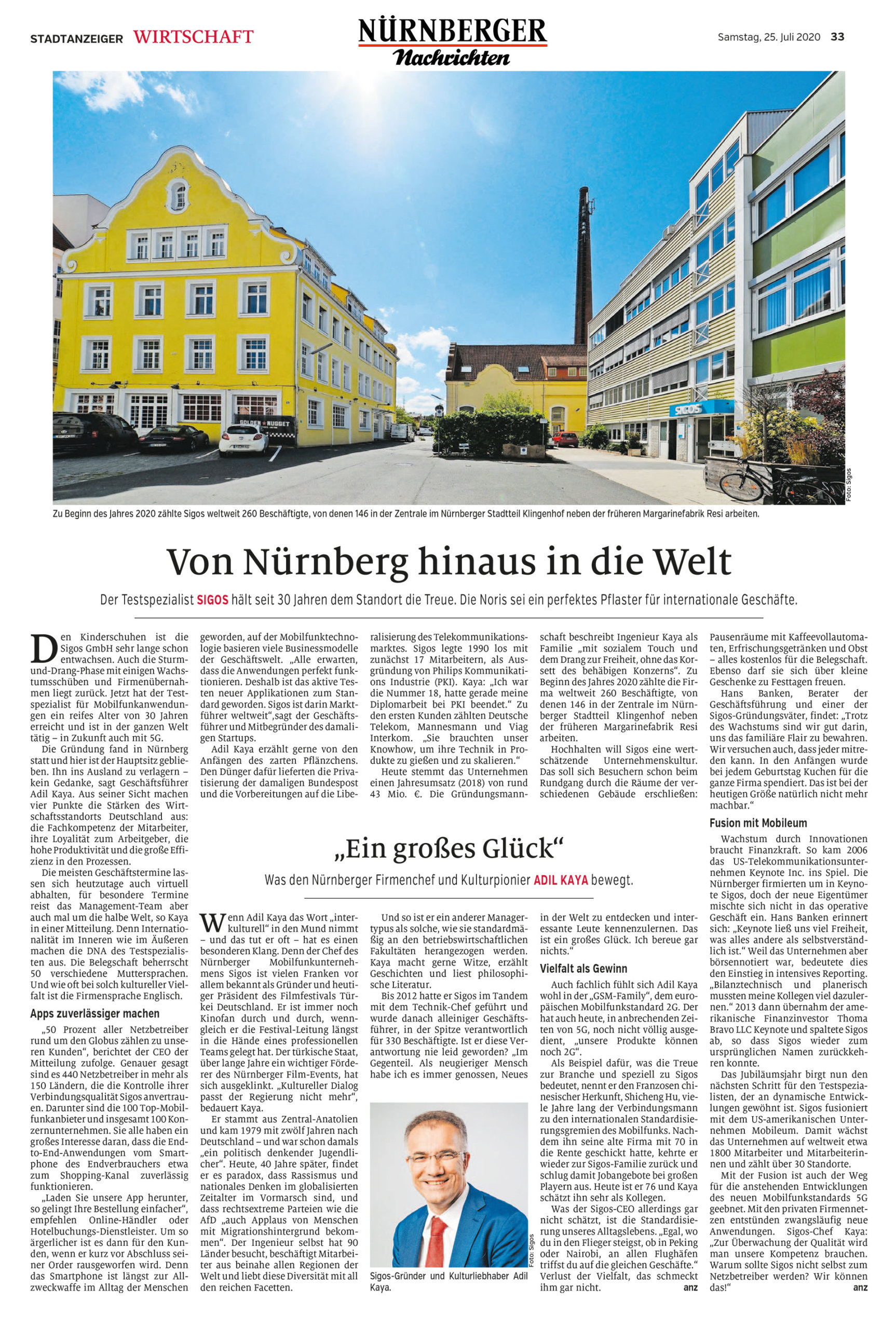 SIGOS Von Nürnberg hinaus in die Welt - Adil Kaya - 25.07.2020 - Vielfalt als Gewinn